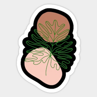 Monstera leaf Sticker